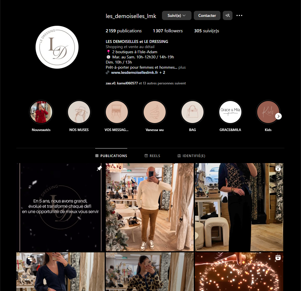Site web Le dressing