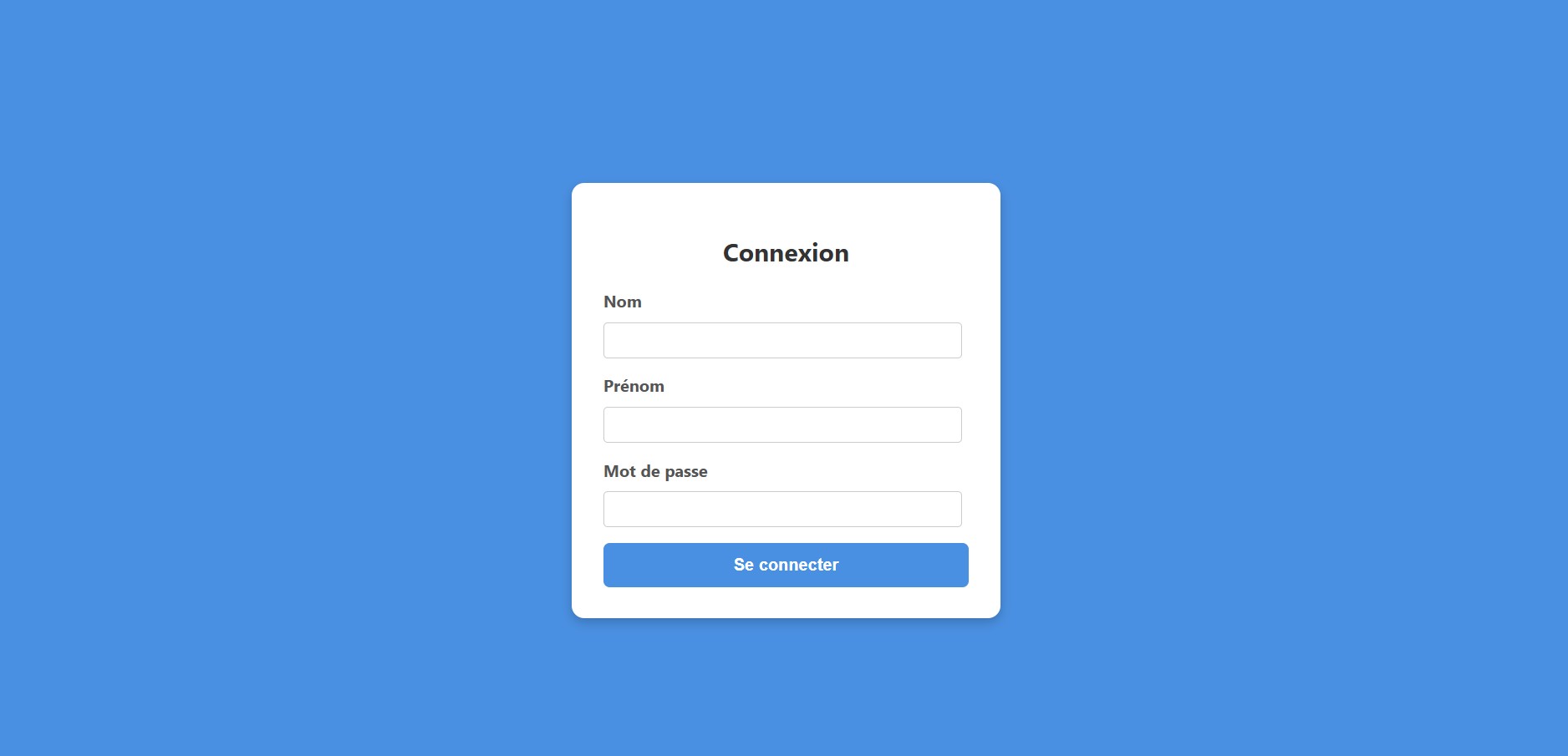 Page login